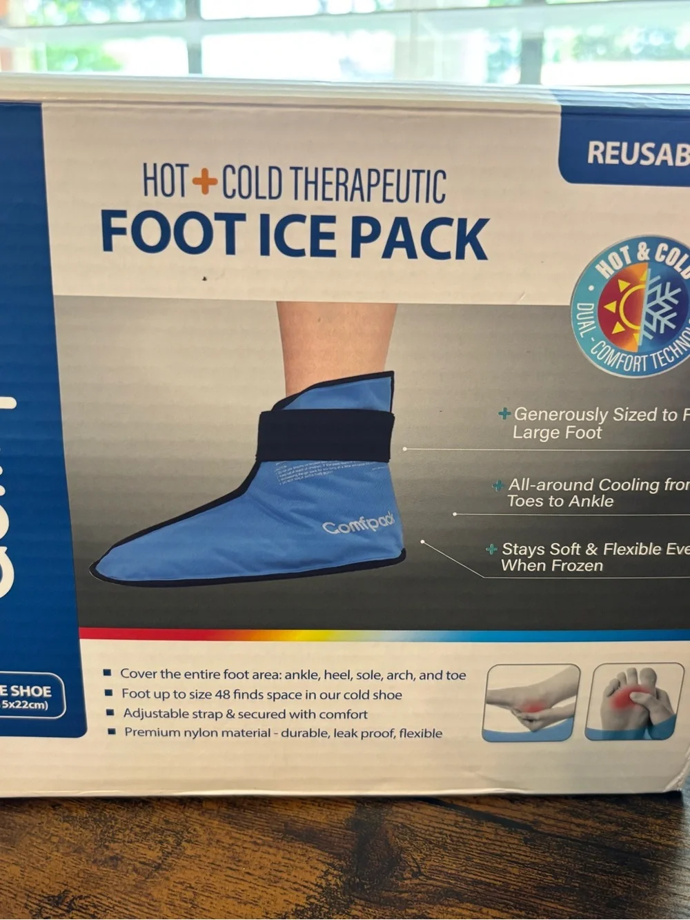 Hot & Cold Therapeutic Foot Ice Pack - Large